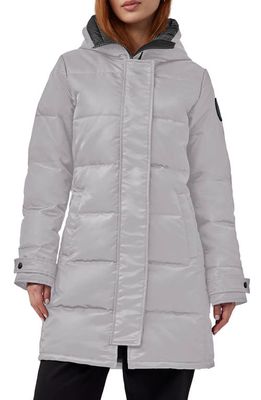 Canada Goose Shelburne Recycled Nylon 625 Fill Power Down Parka in Willow Grey-Gris Saule