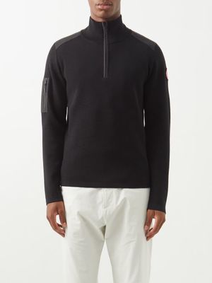 Canada Goose - Stormont Merino Quarter-zip Sweater - Mens - Black
