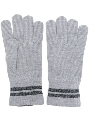 Canada Goose striped knit gloves - Grey