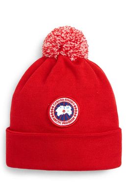 Canada Goose Wool Pom Toque in Red