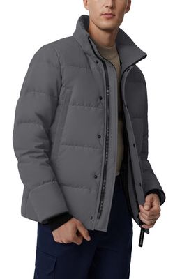 Canada Goose Wyndham Parka Black Label 625 Fill Power Down Parka in Titanium