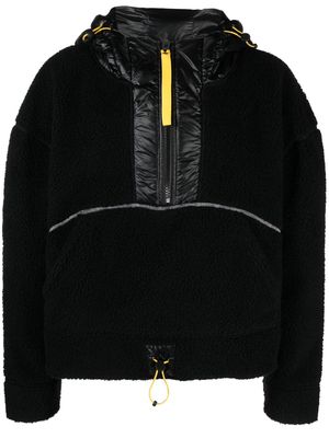 Canada Goose x Pyer Moss Teddy logo-patch fleece hoodie - Black