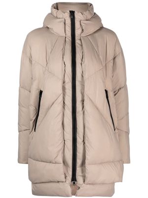 Canadian Club Eugenie padded hooded coat - Neutrals