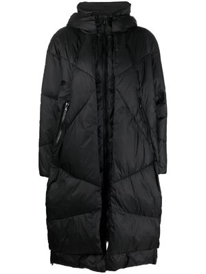 Canadian Club hooded zipped-up padded coat - Black