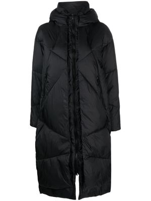 Canadian Club quilted hooded coat - Black