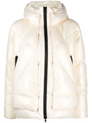 Canadian Club quilted hooded coat - Neutrals