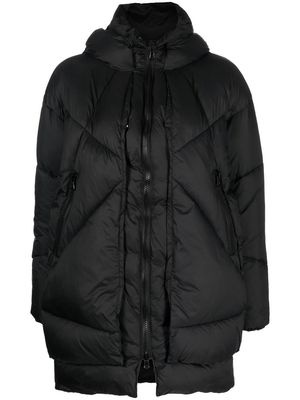 Canadian Club quilted hooded puffer jacket - Black