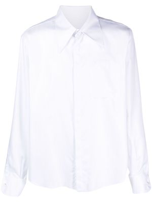 CANAKU long-sleeve cotton shirt - White