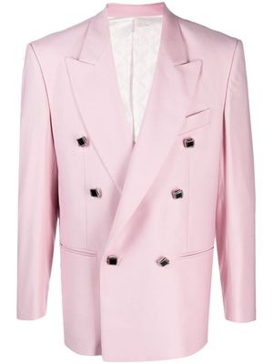 CANAKU peak-lapel double-breasted blazer - Pink