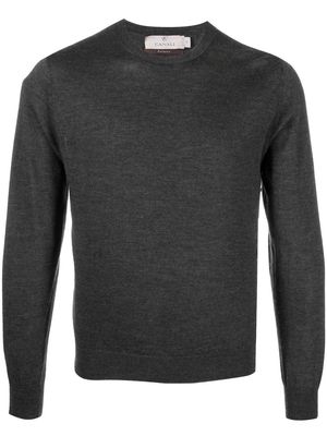 CANALI cashmere-wool knit jumper - Grey