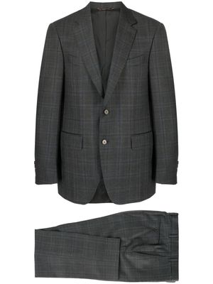 Canali checked wool suit - Grey