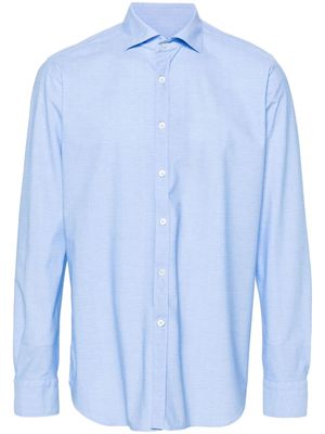 Canali classic-collar long-sleeve shirt - Blue