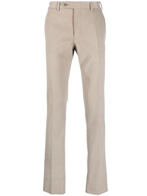 Canali cotton straight-leg trousers - Neutrals