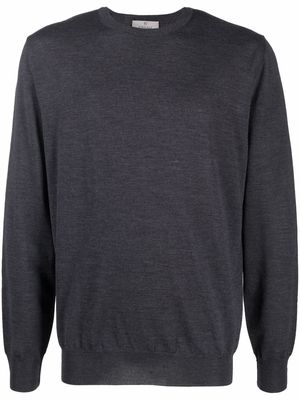 Canali crew neck merino sweatshirt - Grey