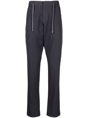Canali drawstring-fastening chinos - Blue