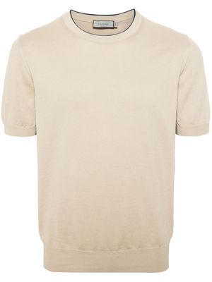 Canali Edges cotton T-shirt - Neutrals
