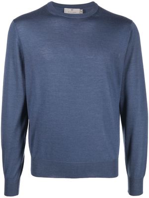 Canali fine knit jumper - Blue