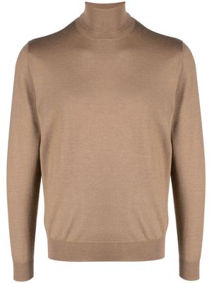 Canali fine-knit roll-neck jumper - Neutrals