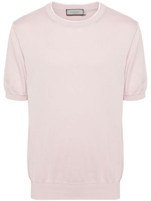 Canali fine-knit T-shirt - Pink