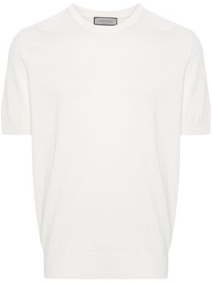 Canali fine-knit T-shirt - White
