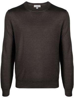 Canali fine-knit wool jumper - Brown