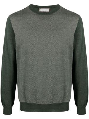 Canali fine-knit wool jumper - Green