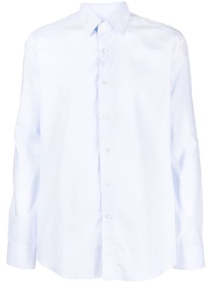 Canali gingham check-pattern cotton shirt - Blue