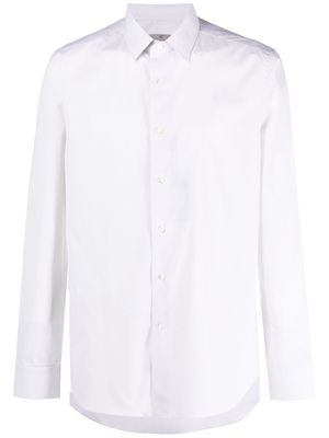 Canali gingham check-pattern cotton shirt - Neutrals