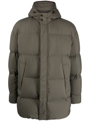 Canali hooded padded jacket - Green