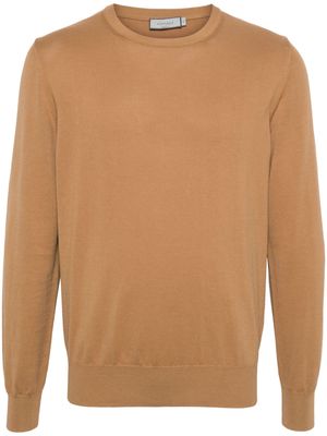 Canali knitted cotton jumper - Brown