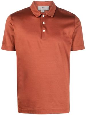 Canali knitted polo shirt - Orange