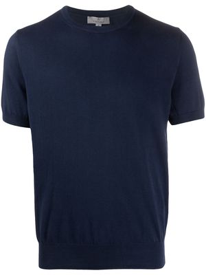 Canali knitted short-sleeve T-shirt - Blue