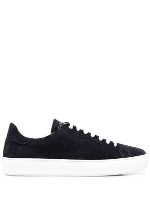 Canali lace-up suede sneakers - Blue