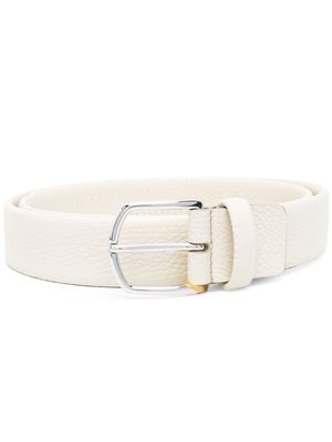 Canali leather buckle belt - Neutrals