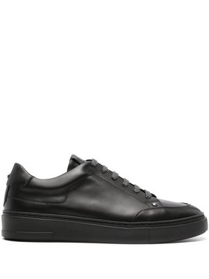 Canali leather low-top sneakers - Black