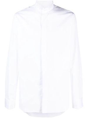 Canali long-sleeved cotton shirt - White