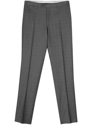 Canali mélange wool tailored trousers - Grey