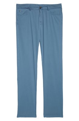 Canali Men's Micro Textured Sport Pants in Light Blue