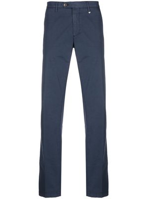 Canali mid-rise loose-fit trousers - Blue
