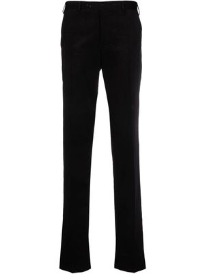 Canali mid-rise slim-cut trousers - Black