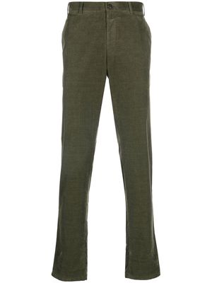 Canali mid-rise slim-fit chinos - Green