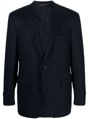 Canali notched-lapel single-breasted blazer - Blue