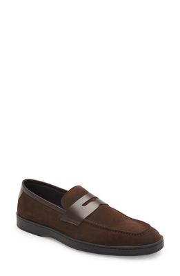 Canali Penny Loafer in Dark Brown
