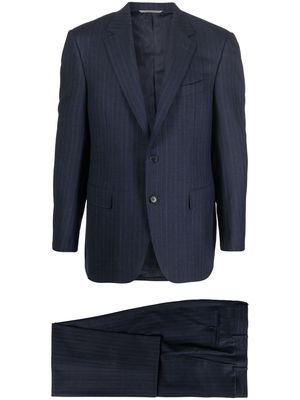 Canali pinstripe single-breasted suit - Blue