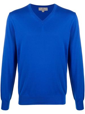 Canali relaxed fit jumper - Blue