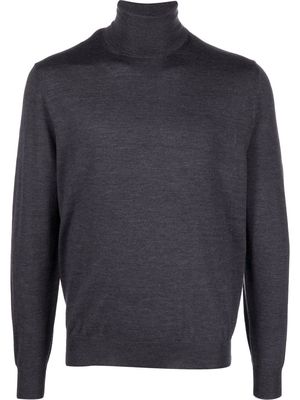 Canali roll neck knitted sweater - Grey