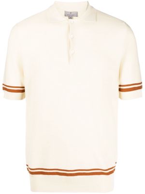 Canali short-sleeve cotton polo - Neutrals