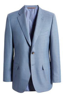 Canali Siena Regular Fit Solid Wool Sport Coat in Blue