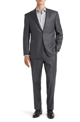 Canali Siena Regular Fit Wool Suit in Grey