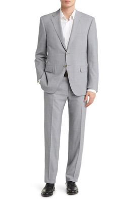 Canali Siena Wool Suit in Light Grey